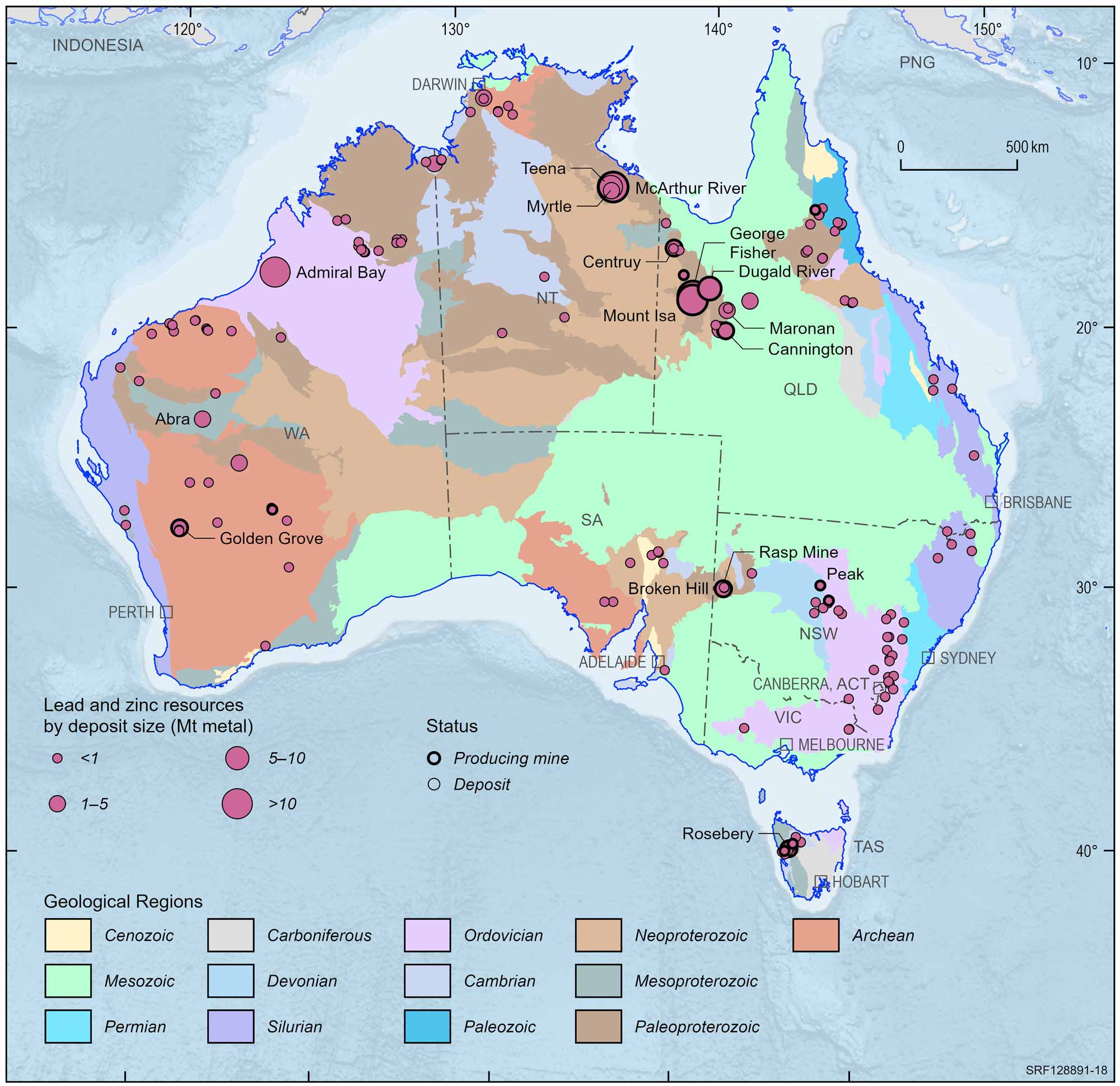 Due to the limited audience of this diagram and its complexity, no alternative description has been provided. Please email clientservices@ga.gov.au