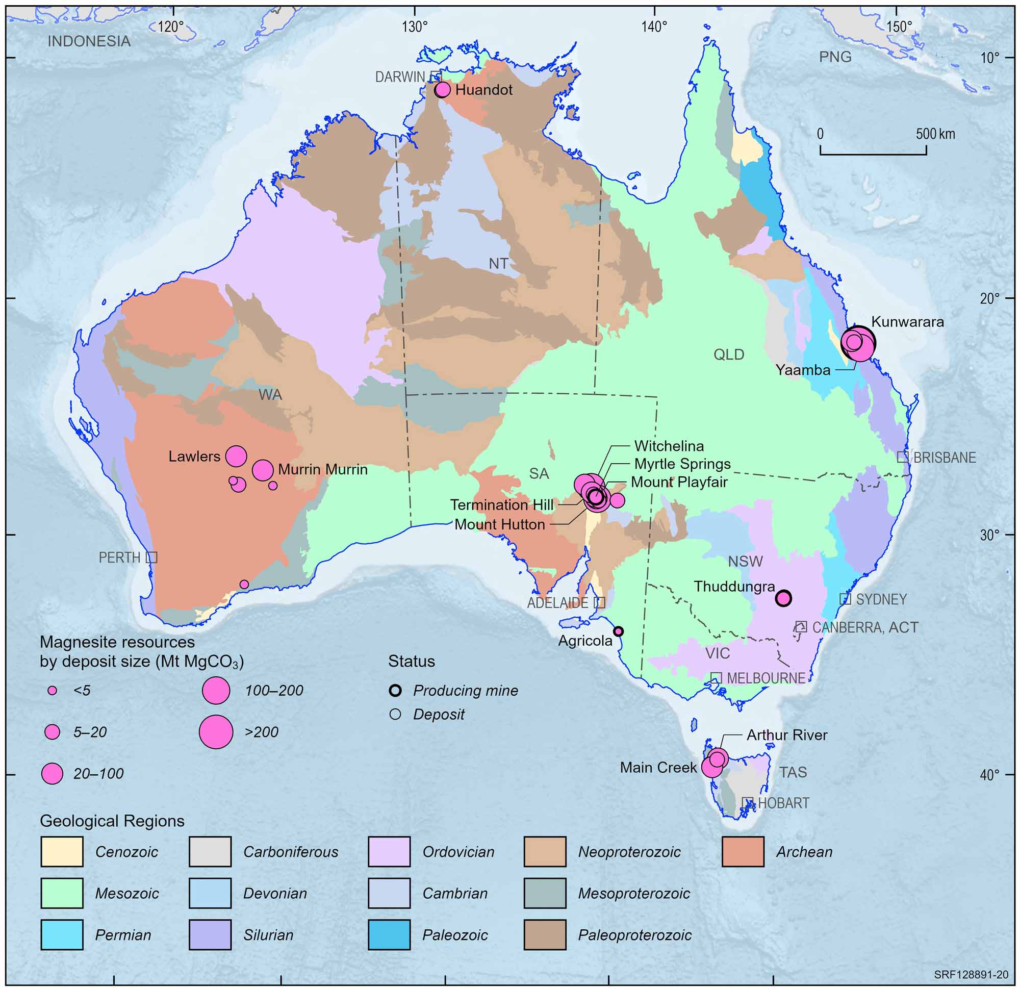 Due to the limited audience of this diagram and its complexity, no alternative description has been provided. Please email clientservices@ga.gov.au