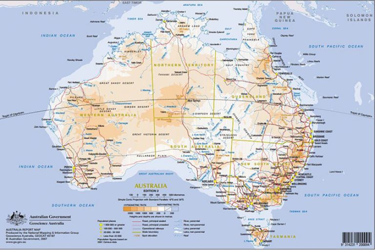 Maps of Australia