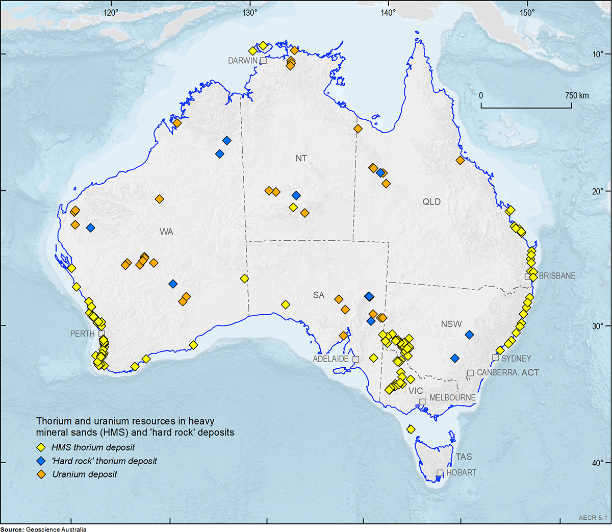 Due to the limited audience of this diagram and its complexity, no alternative description has been provided. Please email clientservices@ga.gov.au