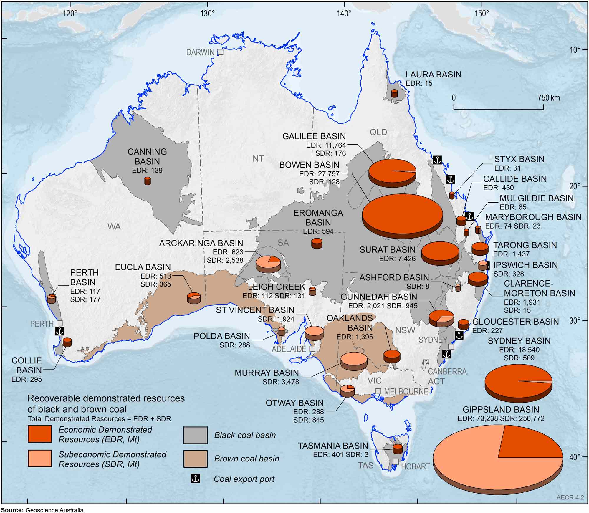 Due to the limited audience of this diagram and its complexity, no alternative description has been provided. Please email clientservices@ga.gov.au