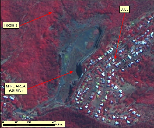 Figure: 2.4.4.2b SPOT 2.5m XI RGB=321