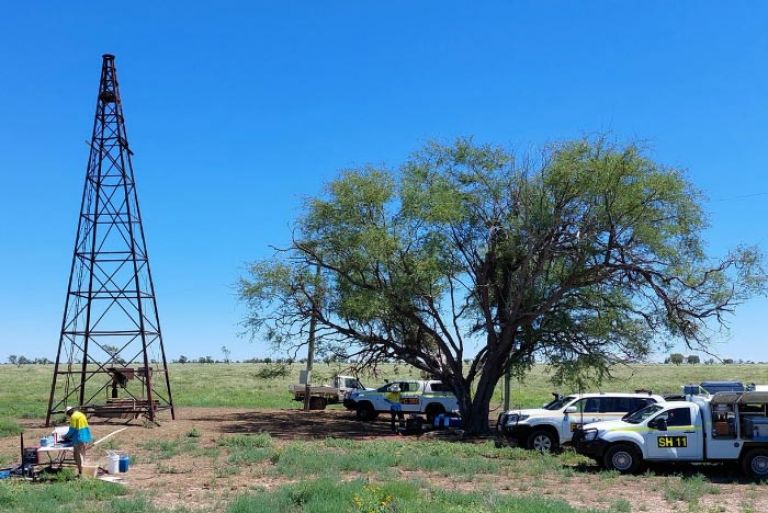Field work in the Great Artesian Basin