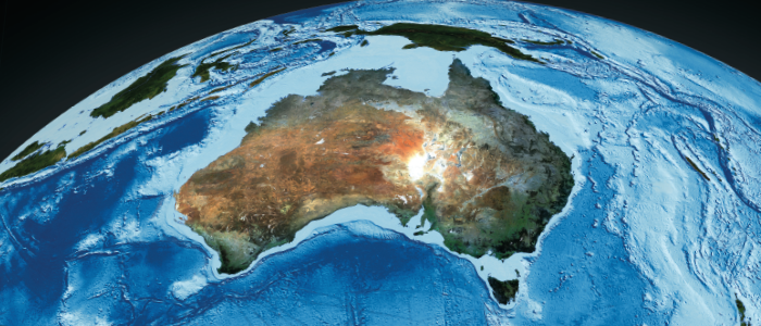 Satellite image of Australia