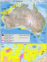 Offshore areas released for petroleum exploration as part of the 2015 acreage release