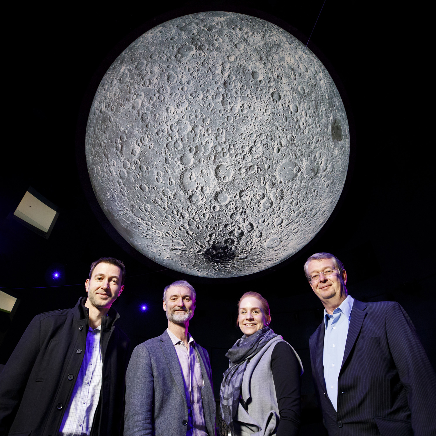 Giant moon installation at Questacon Giant moon installation at Questacon