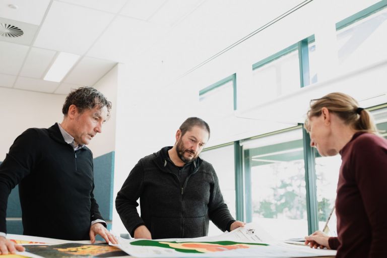 Geoscience Australia staff collaborate over Community Safety map