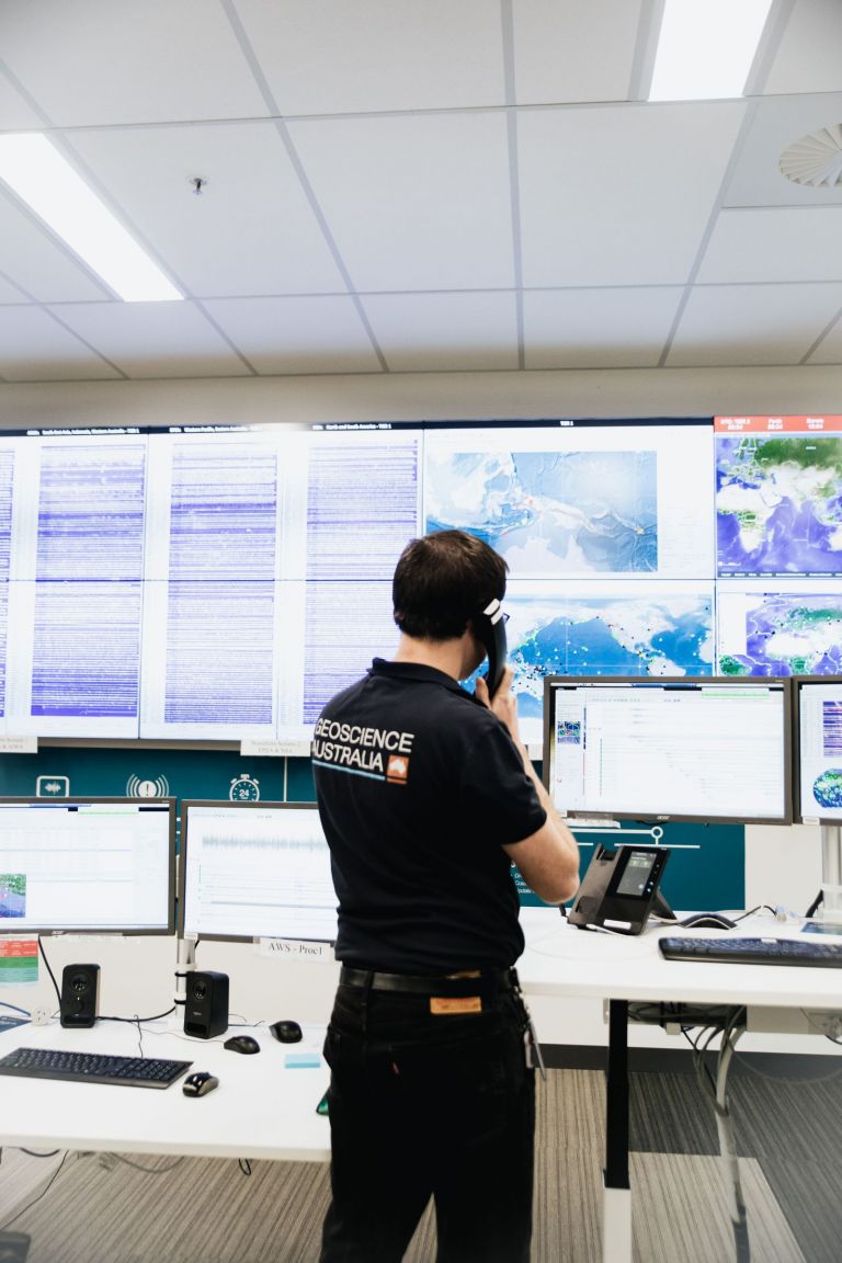 Staff member talking on the phone