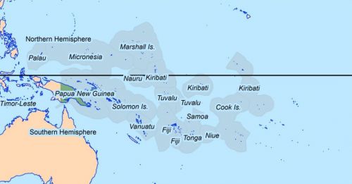 Map of the Pacific