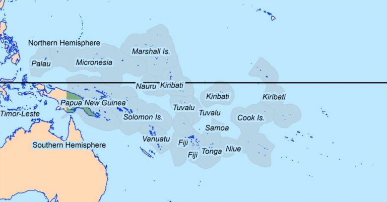Map of the Pacific