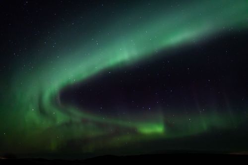 Geomagnetic activity in the night sky