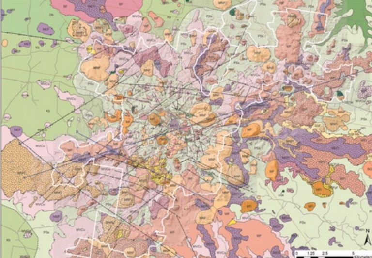 Due to the limited audience of this diagram and its complexity, no alternative description has been provided. Please email clientservices@ga.gov.au