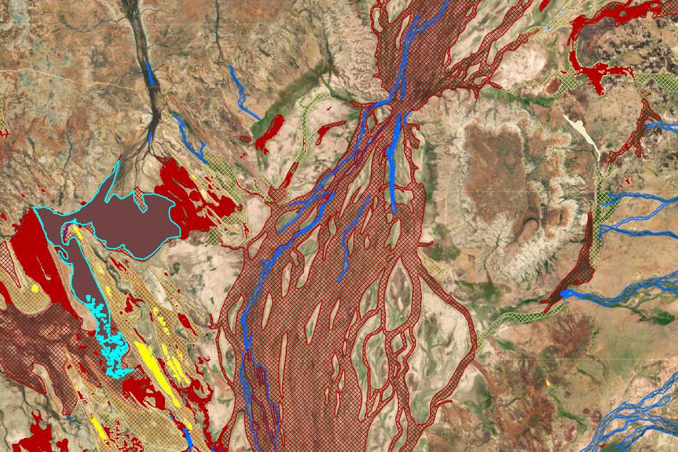 Due to the limited audience of this diagram and its complexity, no alternative description has been provided. Please email clientservices@ga.gov.au