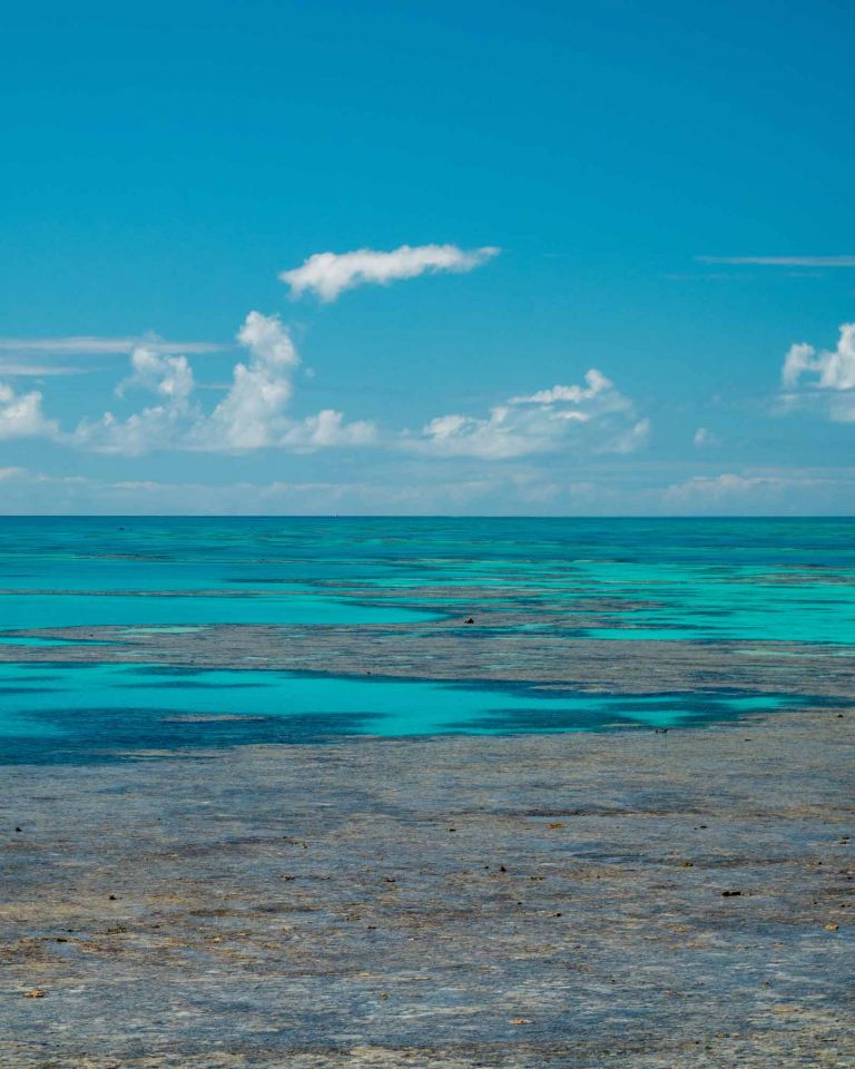 Shallow reef aerial image 