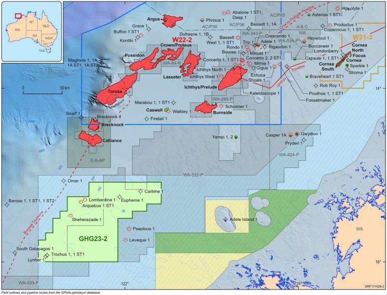 Due to the limited audience of this diagram and its complexity, no alternative description has been provided. Please email clientservices@ga.gov.au