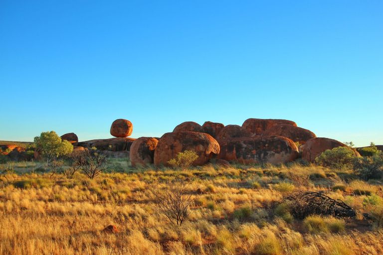 Devils Marbles. Spectacular granite boulders in Northern Territory, Australia