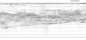 Fig 4. Raw field processed section from part of traverse 07GA-IG1.