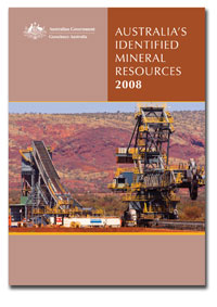 Image: Cover of Australias Identified Mineral Resources 2008.