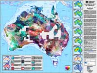 Thumbnail for Radiometric Map of Australia, 1st edition, 2009) A0 version