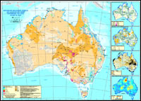 Thumbnail for Australian radiogenic granite and sedimentary basin geothermal hot rock potential map