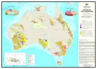 Thumbnail image for Australian Gold Resources Map, 1:10 million, March 2009