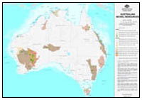 Thumbnail image for Australian Nickel Resources Map, 1:10 000 000, November 2005