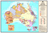 Thumbnail image for Australian Mineral Mines Map, 1:10 000 000, January 2007