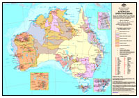 Thumbnail image for Australian Operating Mines (1:10,000,000 scale map) August 2009
