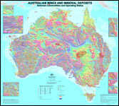 Thumbnail image for Australian Mines and Mineral Deposits. Selected Commodities and Operating Status. Total Magnetic Intensity Base