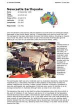 View of Geoscience Australia Newcastle Earthquake Report