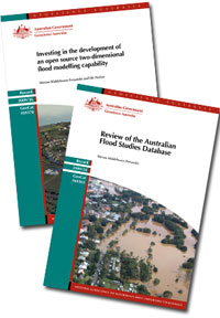 Image: Covers of  Geoscience Australia Record 2009/036 and Record 2009/034.