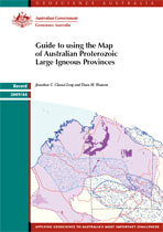 Thumbnail image for Guide to using the Map of Australian Proterozoic Large Igneous Provinces