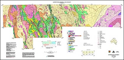 Thumbnail for Leonora-Neale Transect 1:500 000 solid geology map