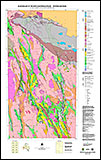 Thumbnail for north eastern goldfields 1:500 000 solid geology map