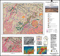 Thumbnail for Northwest Mulgathing Complex - Interpreted PreCambrian Basement Geology map 1:250 000 scale