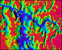 Forbes depth to bedrock map