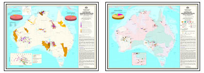 Thumbnail image for Australian Uranium Resources Map, May 2010 (Sheet 1: Resource by Region; Sheet 2: Deposit Types)