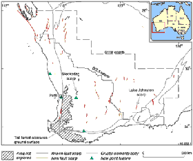 Figure 1. Map of Quaternary tectonic features within the study area