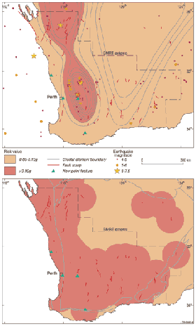 Figure 4. Earthquake hazard maps.