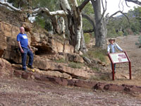 Fig 1. Professor Guy Narbonne and Dr Jim Gehling at the Ediacaran Global Stratotype Section.