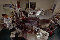 Fig 2. A SHRIMP ion microprobe laboratory.