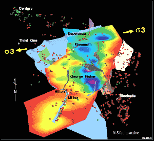 Fig 3. Isopach map for Myally-age sediments combined with mineral occurrences and major basin-bounding faults in the Mount Isa region.